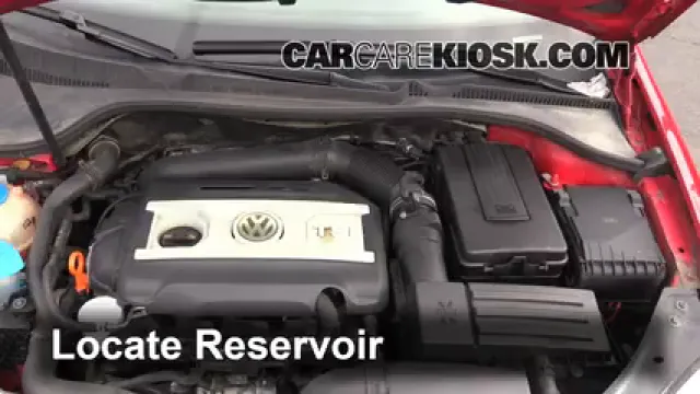 2009 Volkswagen Jetta Wolfsburg Edition 2.0L 4 Cyl. Turbo Líquido limpiaparabrisas Agregar líquido